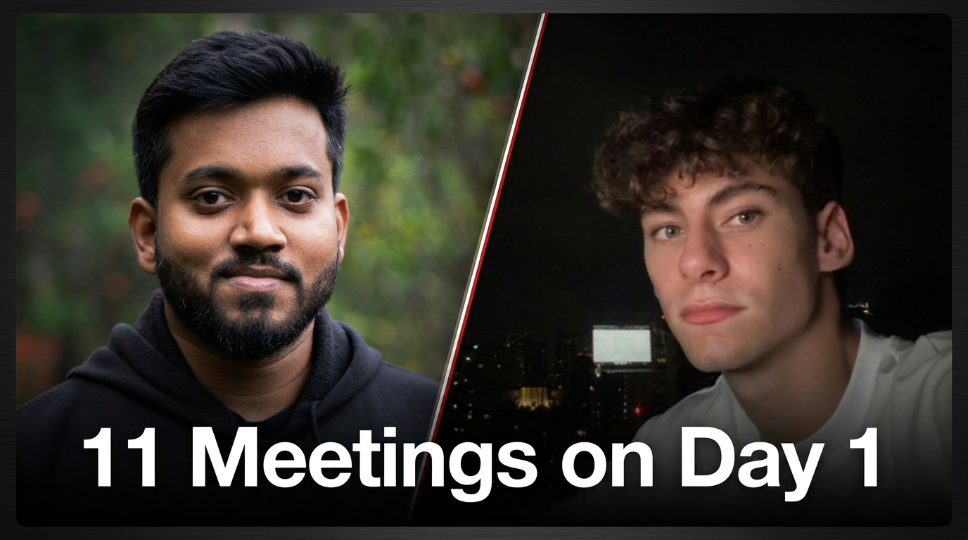 Daniel Raghu, founder of Natural Eye Media, in his video testimonial about booking 11 meetings on day one with BEC Growth cold email
